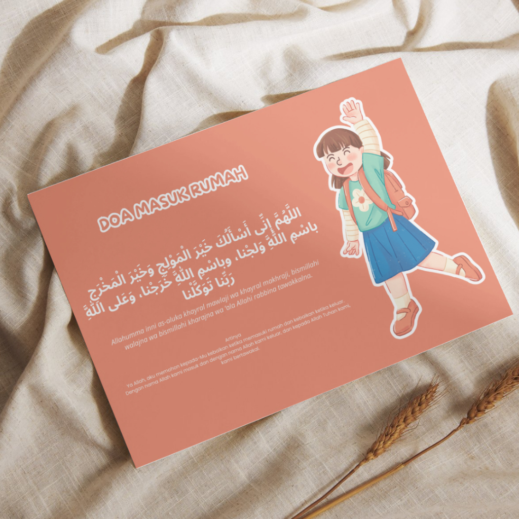 Poster stiker Doa Masuk Rumah