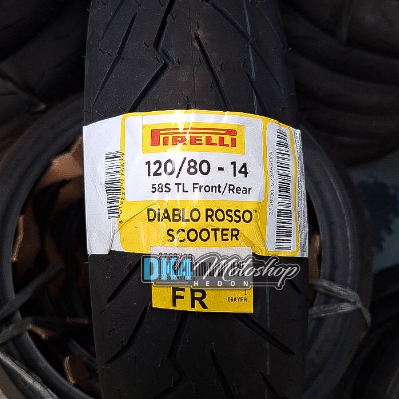 Ban pirelli diablo rosso scooter ukuran 120/80-14 PCX150 Vario 160