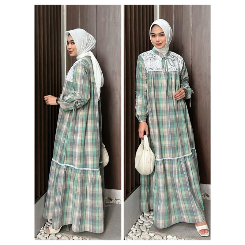 DRESS GAMIS TRISET ATHAYAA TERBARU - Katun Triset Blouse Katun Premium Tunik Gamis Wanita terbaru