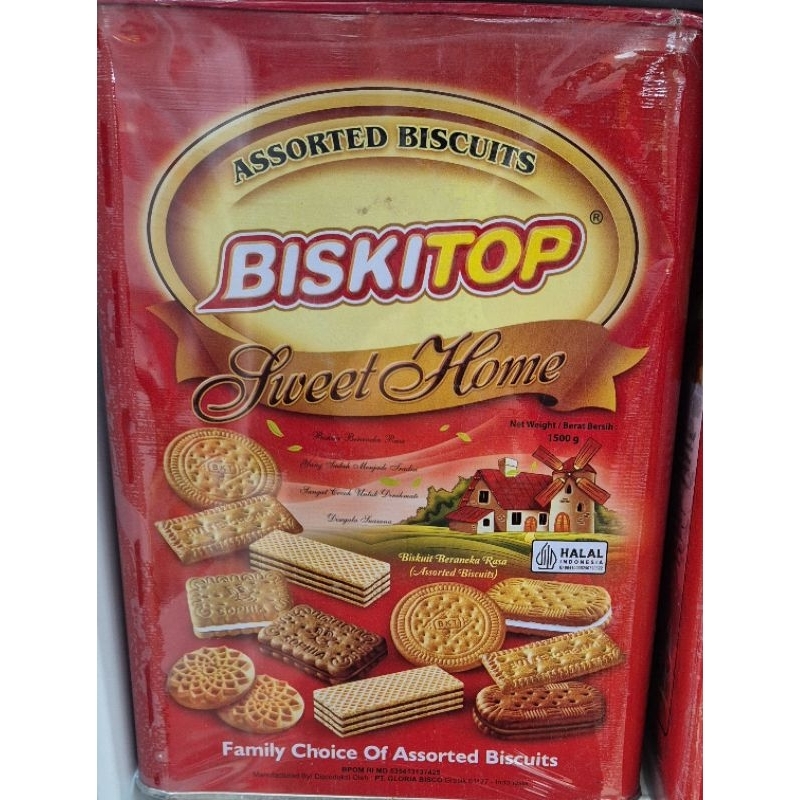 

BISKITOP Sweet Home Assorted Biscuits Family Choice Of Assorted Biscuits 600g - HK.