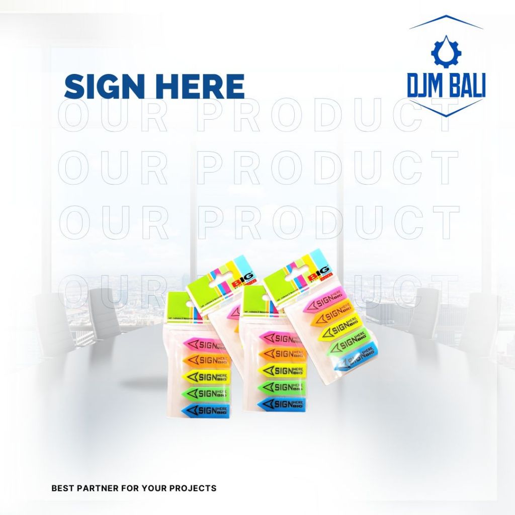 

Sign here memo stick tempel PRONTO 5warna