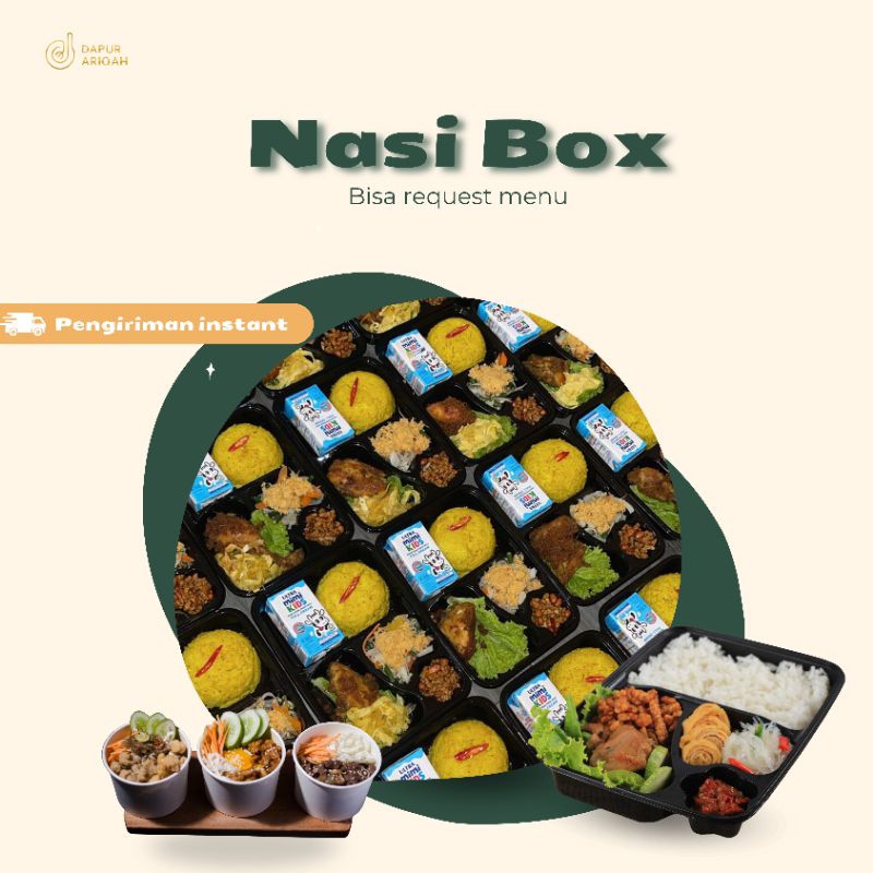 

Dapur Ariqah | Nasi Box | Bisa request menu