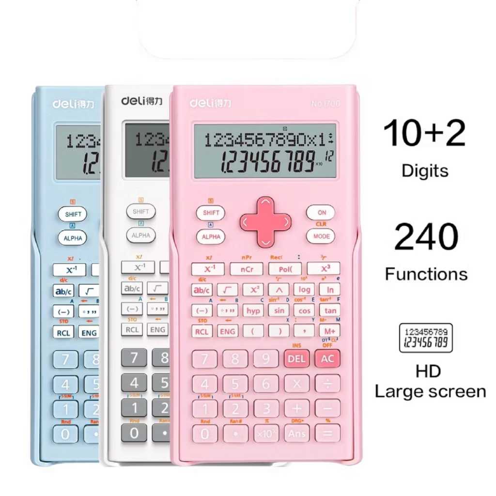 

DELI - Calculator Scientific 1700 / Kalkulator 24 Fungsi Kalkulasi