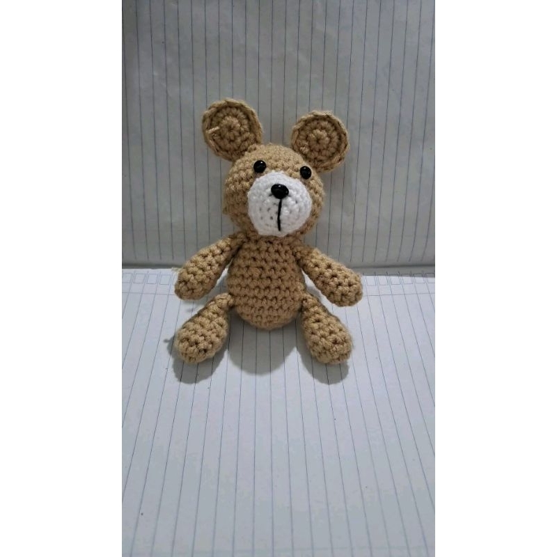 boneka beruang rajut/boneka lucu/boneka photoshoot/ganci rajut