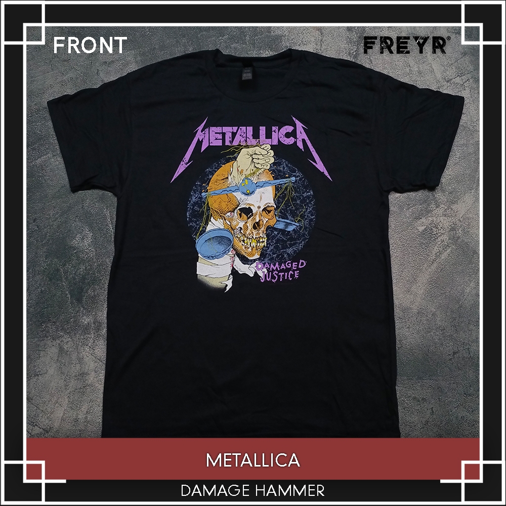 Kaos Band Metallica - Damage Hammer Original