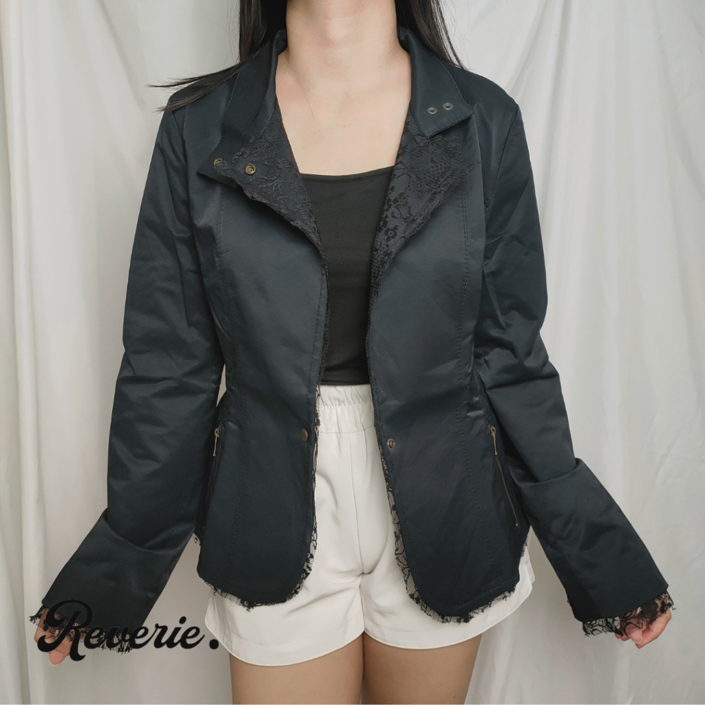 [ BL96 ] Jaket Wanita Gothic / Brukat Jaket / Gothic y2k cosplay / Outer Wanita Premium / Outer wani
