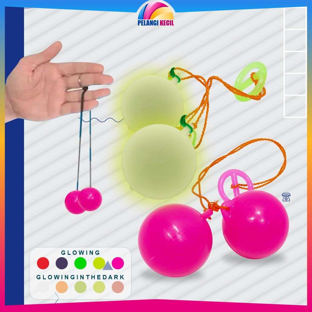 Lato Lato Tek Tek Mainan / Mainan Tradisional Adu Bola Glowing  Lato Lato / Lato Lato Glow In The Da