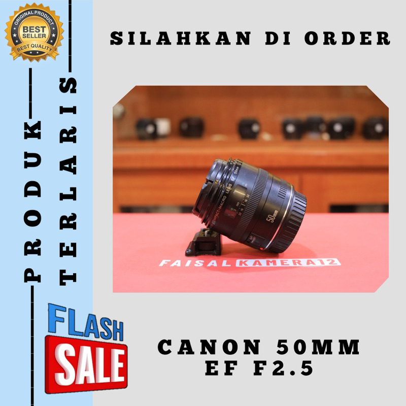 LENSA CANON FIX 50MM USM F2.5 MACRO