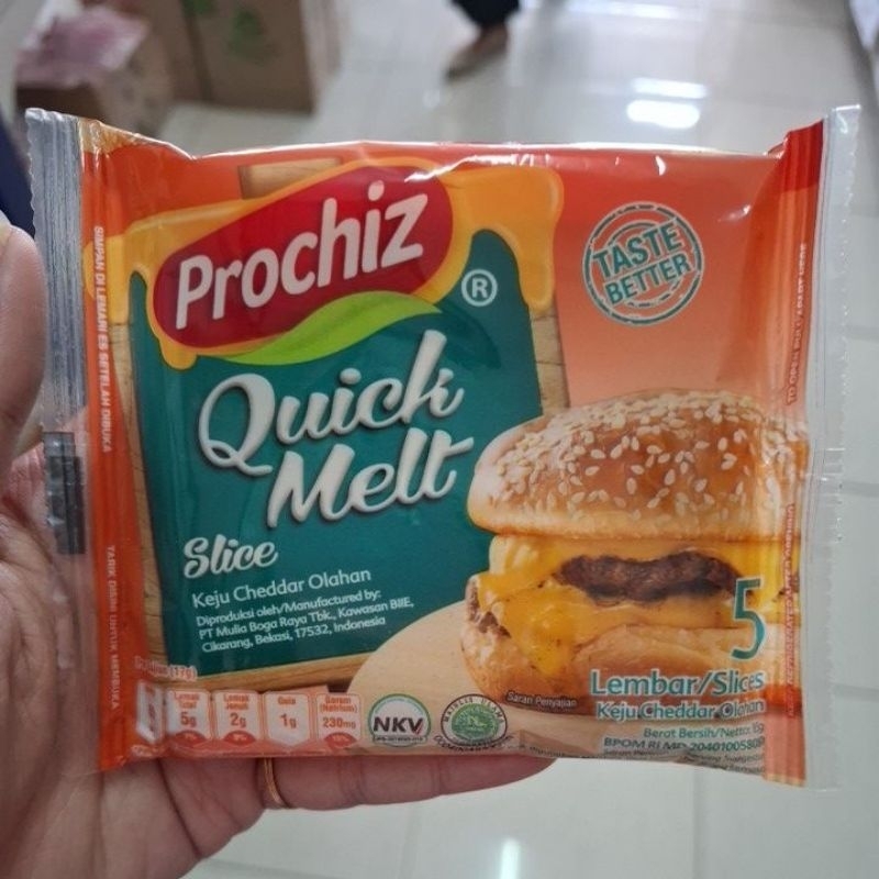 

Prochiz quick melt slice 5's 85gr