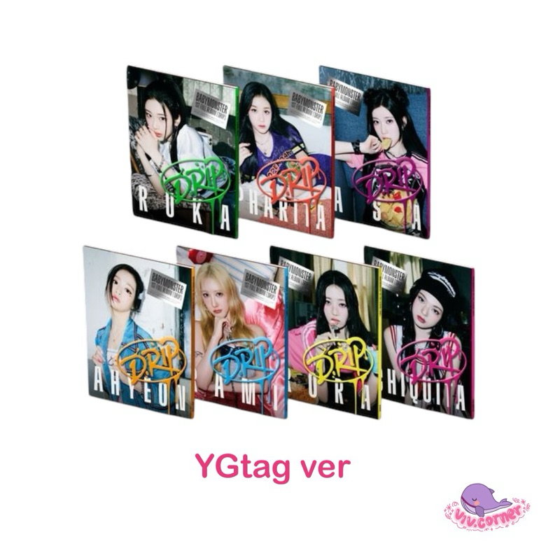 BABYMONSTER Drip Album - YGtag ver - Ruka, Pharita, Asa, Ahyeon, Rami, Rora, Chiquita - LD Lucky Dra