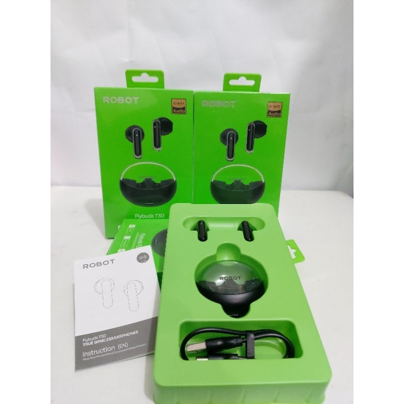 ROBOT T30 TWS Headset / earphone / headphone bluetooth Bt AIRBUDS
