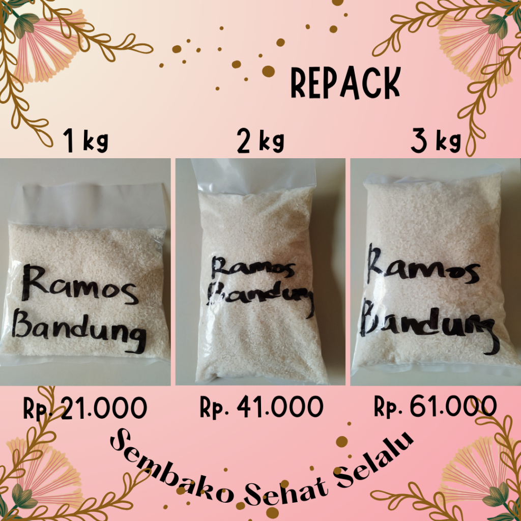 

Beras Ramos Bandung (pulen) kualitas premium (REPACK)