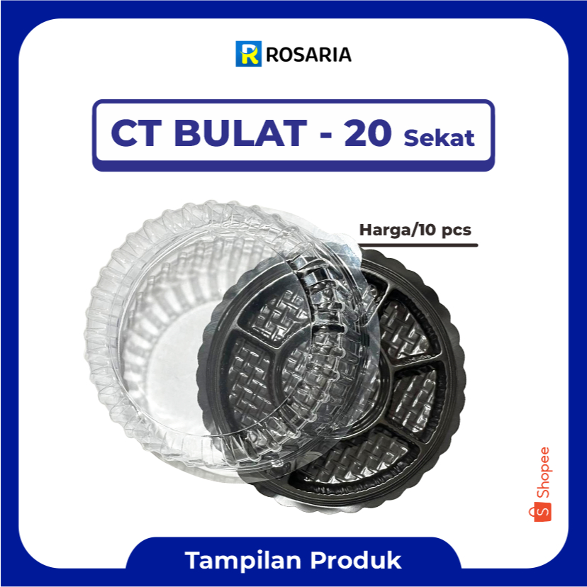 [ 10 pcs ] MIKA CT BULAT 20 SEKAT MMP Cake Tray Tumini Tart