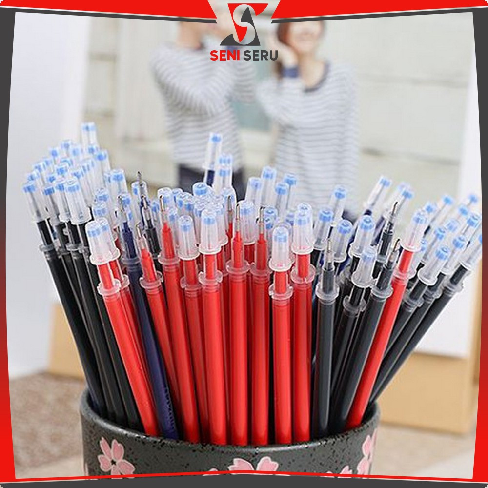

Tinta Pulpen Pena Gel Refill 0.5MM / ALat Tulis Refill Tinta Gel Isi Ulang Seni Seru A6