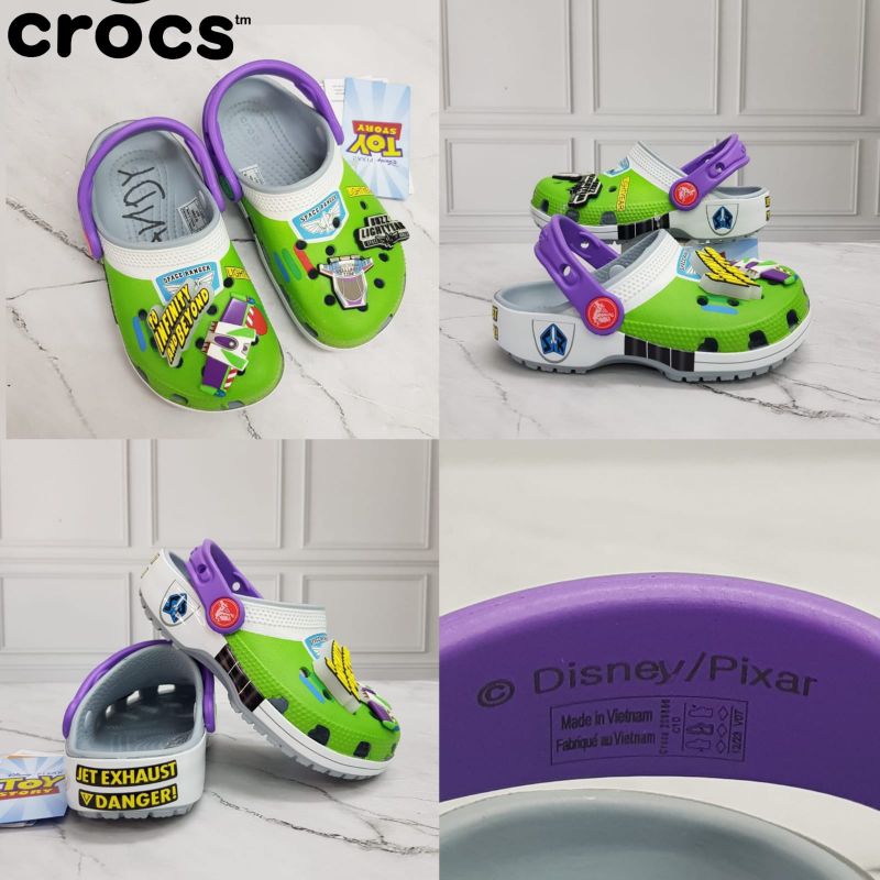 Sandal crocs anak toy story buzz classic  And Woody kids clog /sandal Crocs anak toy story buzz clas