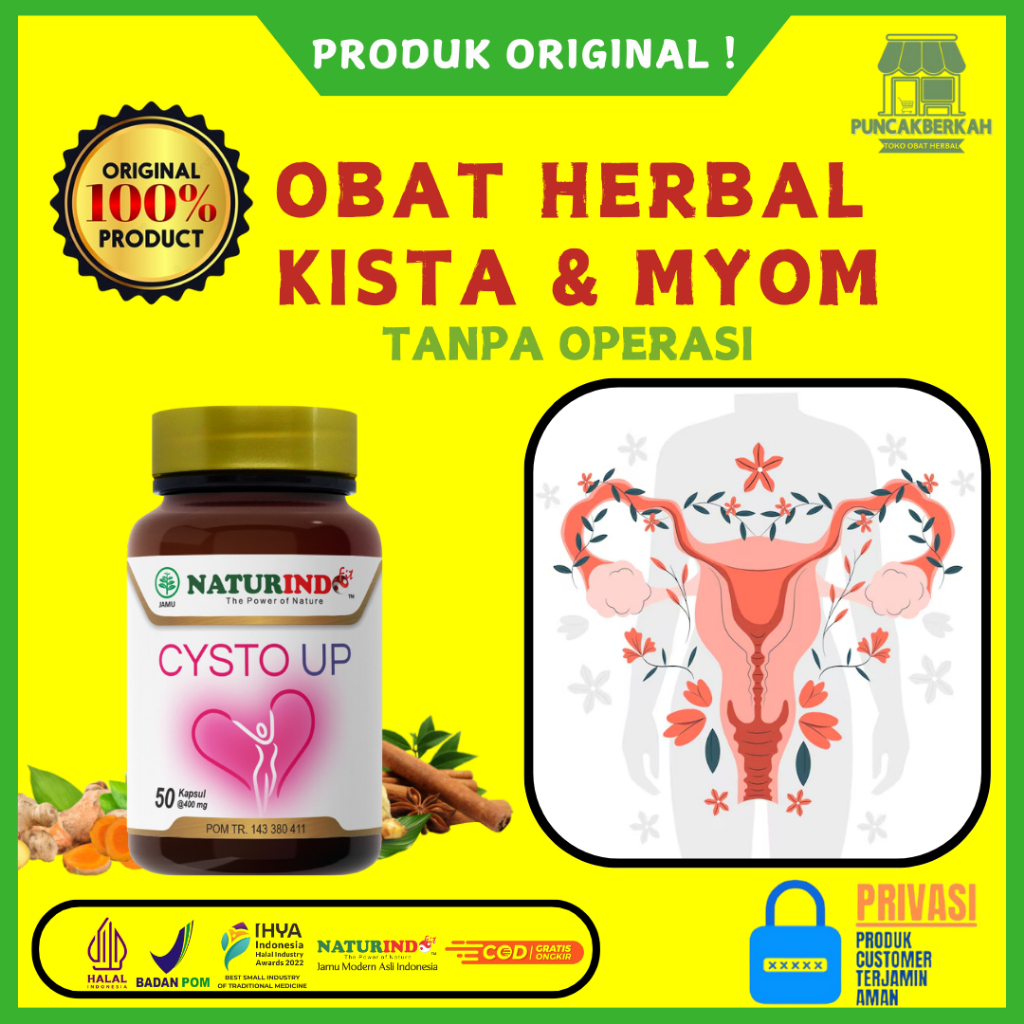 Herbal CYSTO UP Naturindo (Spesial Myom & Kista)
