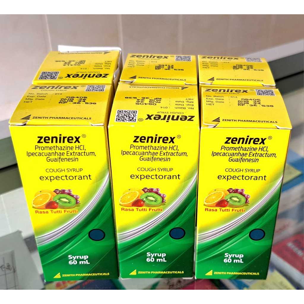 

zenirex syrup 60ml 2 botol (harga untuk 2 botol