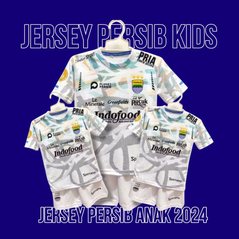JERSEY PERSIB ANAK PERSIB KAOS PERSIB ANAK NAMA SUKA SUKA  AWAY JERSEY STELAN ANAK GRADE ORI  JERSEY