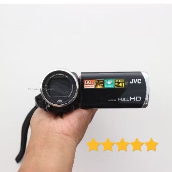 Handycam JVC GZ E305BAG GZ E305 BAG GZE305 BAG FullHD 60x Zoom Hitam Murah