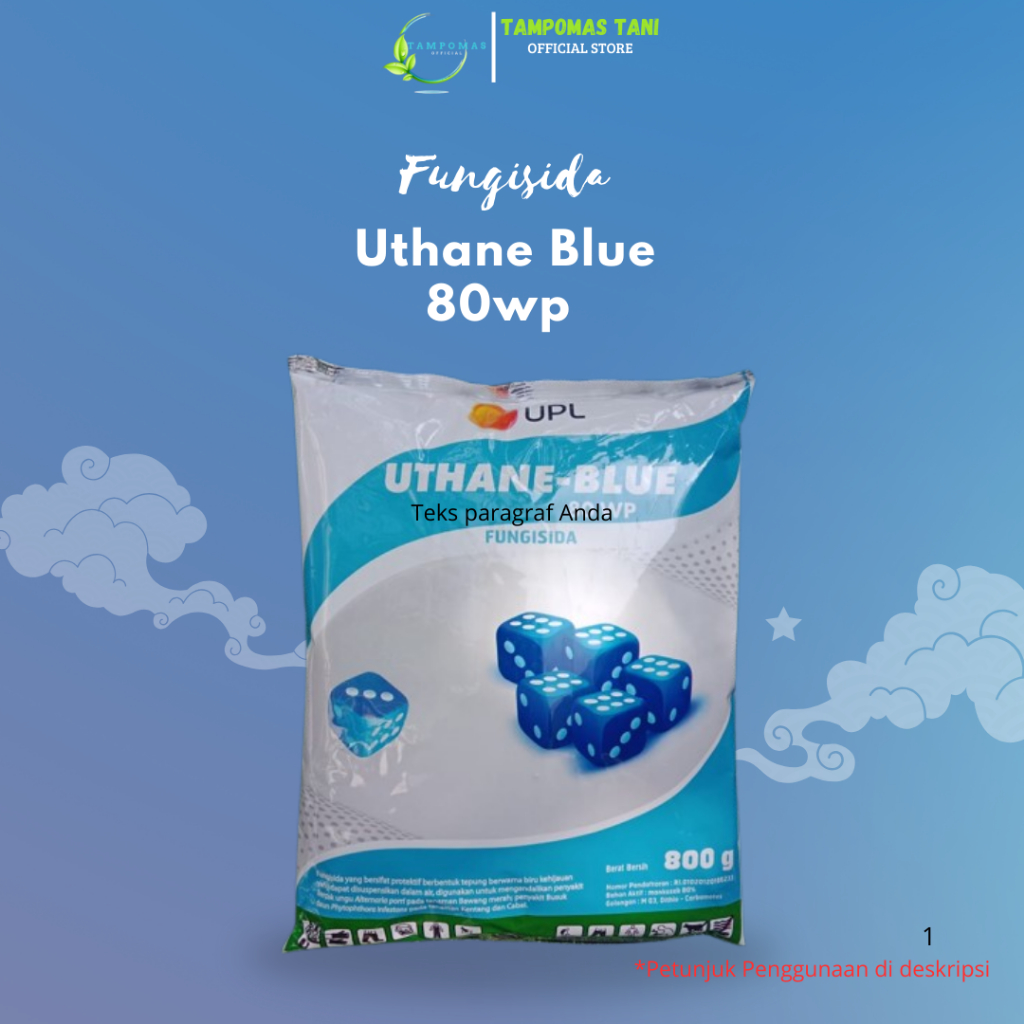 Fungisida Uthane Blue 80WP 800gran