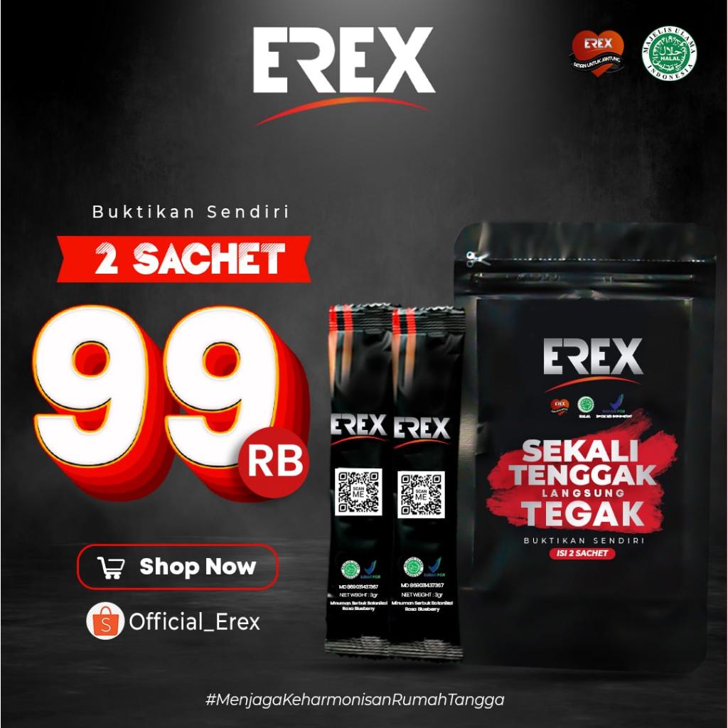 EREX 2 Sachet Lebih Murah - Minuman Stamina Pria Obat Kuat