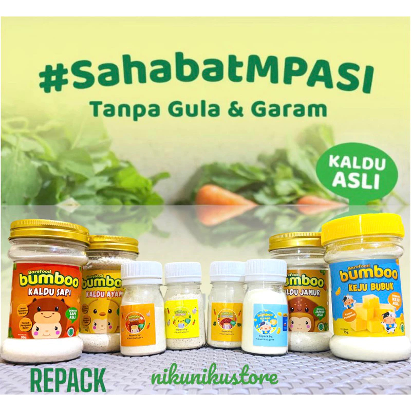 

KALDU MPASI BUMBOO TANPA MSG GULA GARAM / Kaldu Makanan Bayi / Kemasan Sharing 16gr