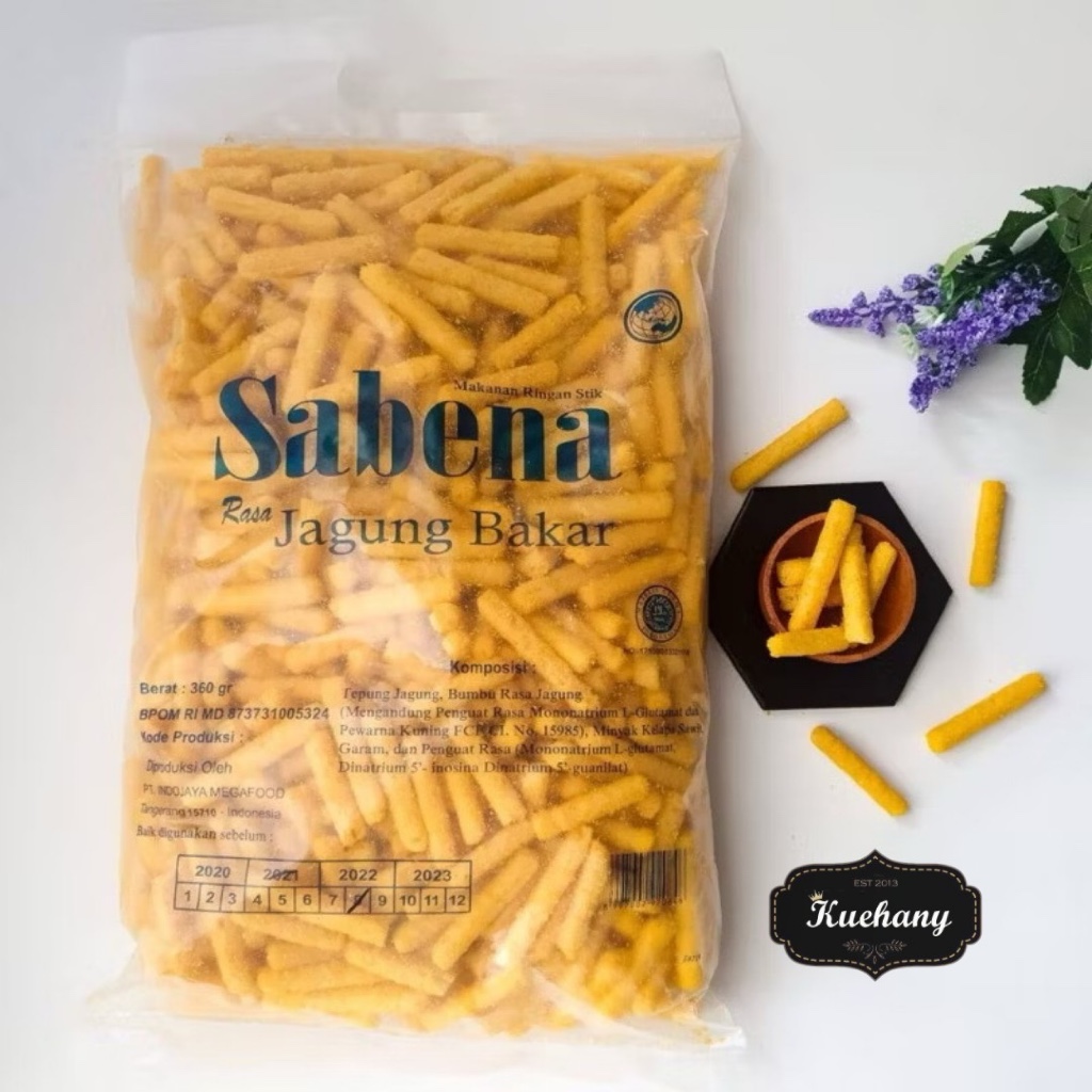 

SABENA STIK 340g / ANEKA RASA KEJU BALADO SAPI PANGGANG JAGUNG BAKAR CEMILAN JAJANAN / KERIPIK SABENA STIK BALADO