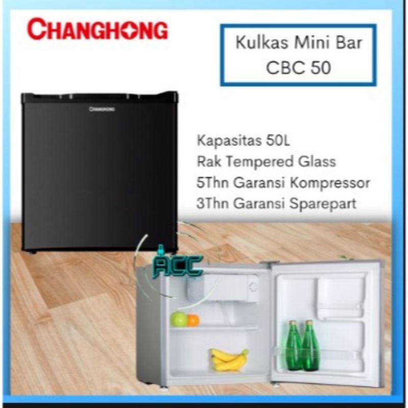 Kulkas mini bar changhong CBC50