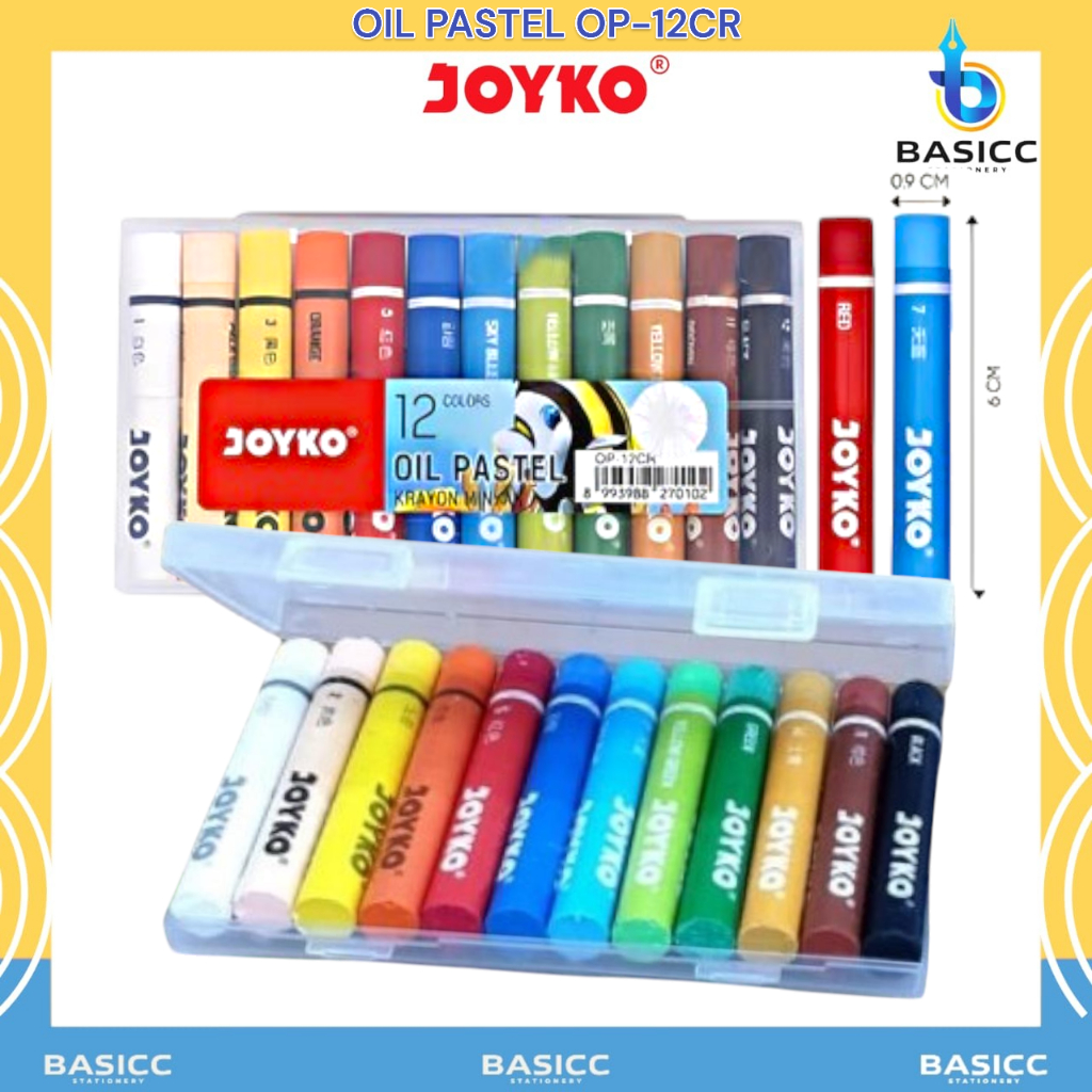 

Joyko Oil Pastel OP-12CR | @1Set= 12 Warna