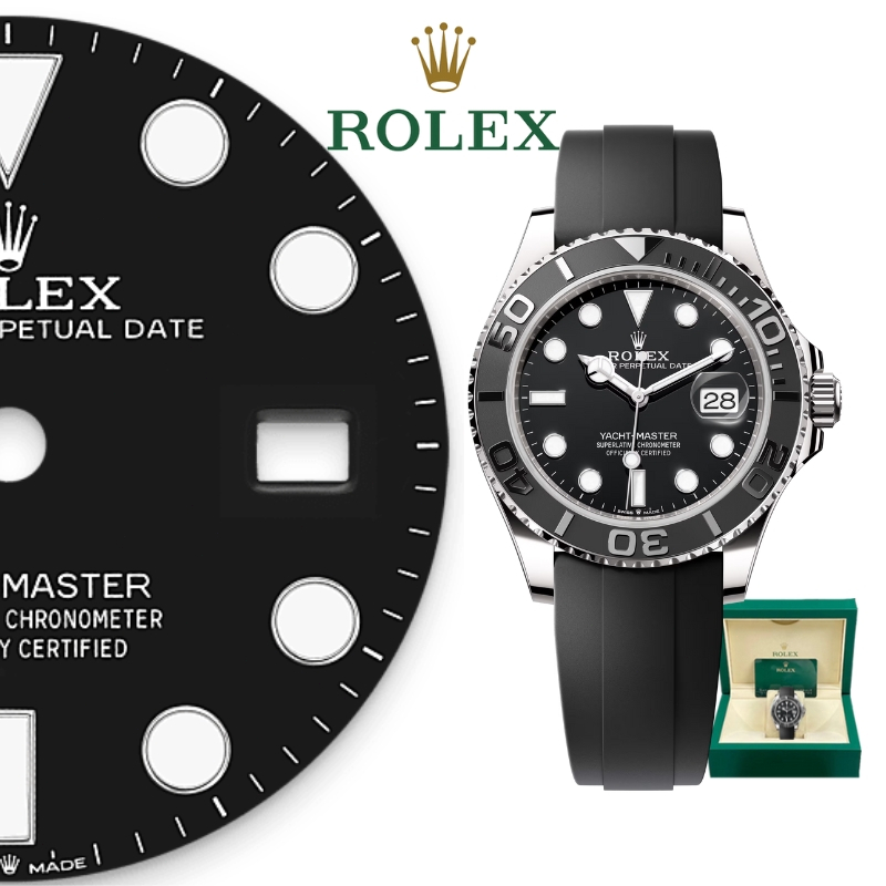 【100% ASLI】Jam Tangan Rolex Pria Seri Kapal Pesiar-Master m226659-0002 Dial 42mm Emas putih 18 karat