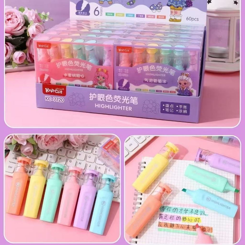 

X-801Highlighter Penanda Berwarna /6Pcs Highlighter Set Highlighter Live Pastel Color Pen