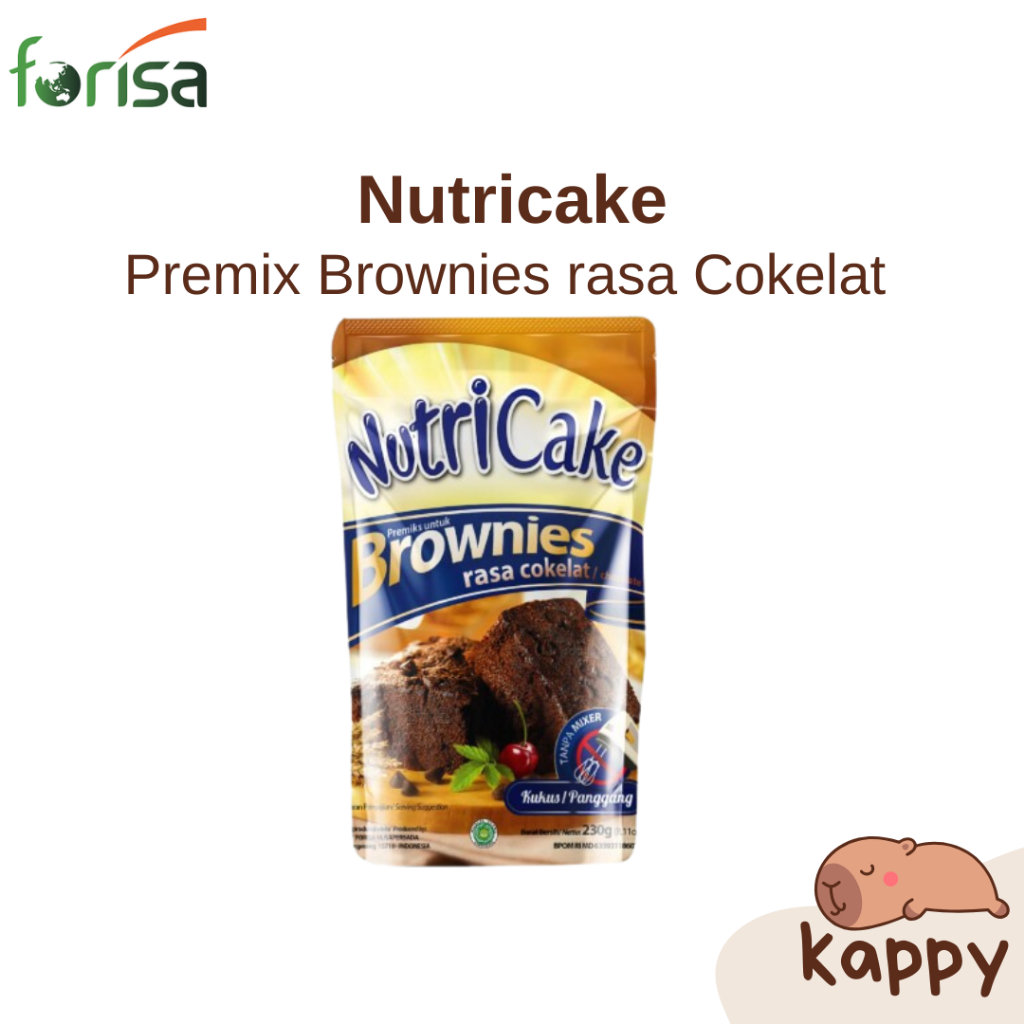 

NUTRICAKE Brownies Premix Rasa Cokelat