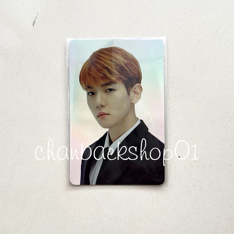 BAEKHYUM HOLOGRAM PHOTOCARD ELYXION DOT STICKER