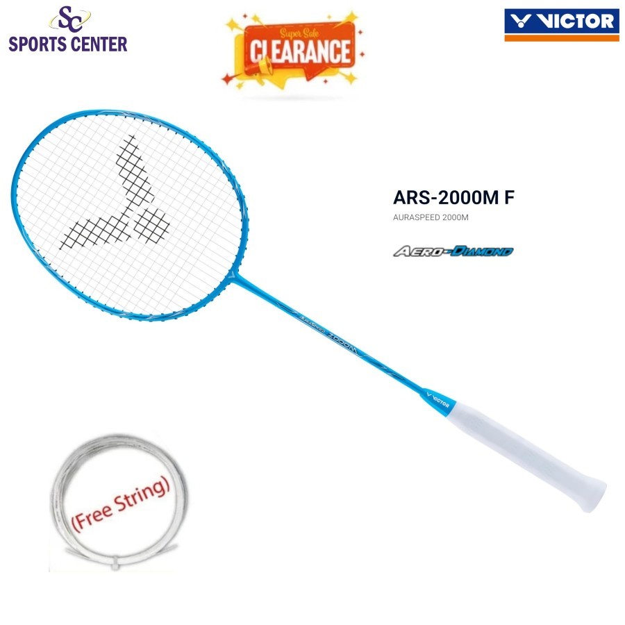 Clear Sale Raket Badminton Victor Auraspeed 2000M F / ARS-2000M F