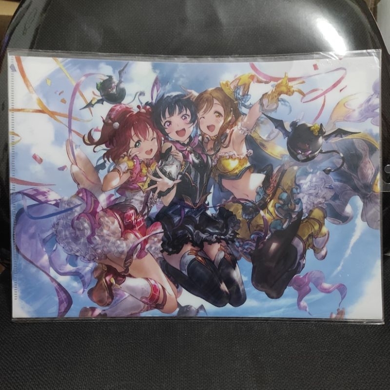 

Set 3 Limited A4 Clearfile Clear File Anime Love Live Aqours x Granblue Fantasy Original Jepang