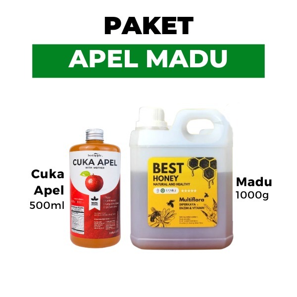 

Paket Bundling Diet Sehat - Paket Bundling - Cuka Apel 500 ML dan Madu Multiflora 1 KG Asli