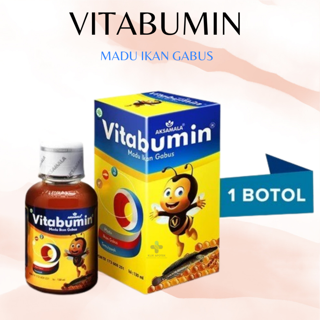 

Vitabumin Madu ikan gabus 60ml | Madu Penambah Nafsu Makan,Anti GTM & sebagai Daya Tahan Tubuh Anak