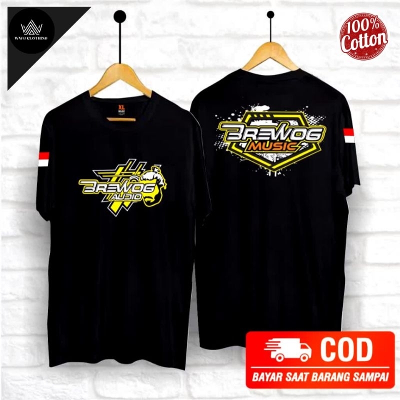 baju kaos brewok audio sound system audio bahan adem big size jumbo