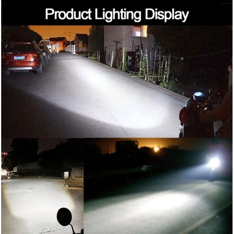 HOT DEALS Lampu Depan LED Motor Bebek Matic 2 Sisi H6 12Volt HID AC DC Super Terang Universal