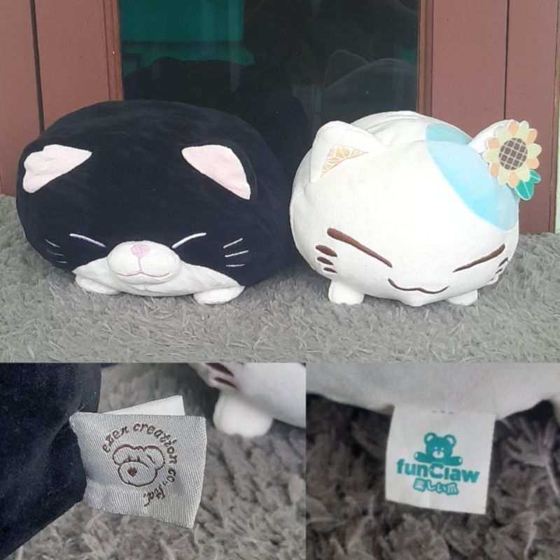 Boneka Nemuneko Cat/ Boneka Kucing FunClaw FunClow Hoki Bunga Matahari - Bahan Miniso - Boneka Bulir