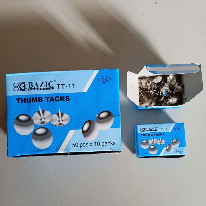 

Push Pin Bazic TT-11 / paku payung per pak ( 50 pcs x 10 bks )