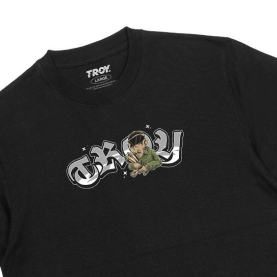 Troy Company Tshirt Black Mercenary - Kaos Pria Lengan Pendek Hitam MT 2124