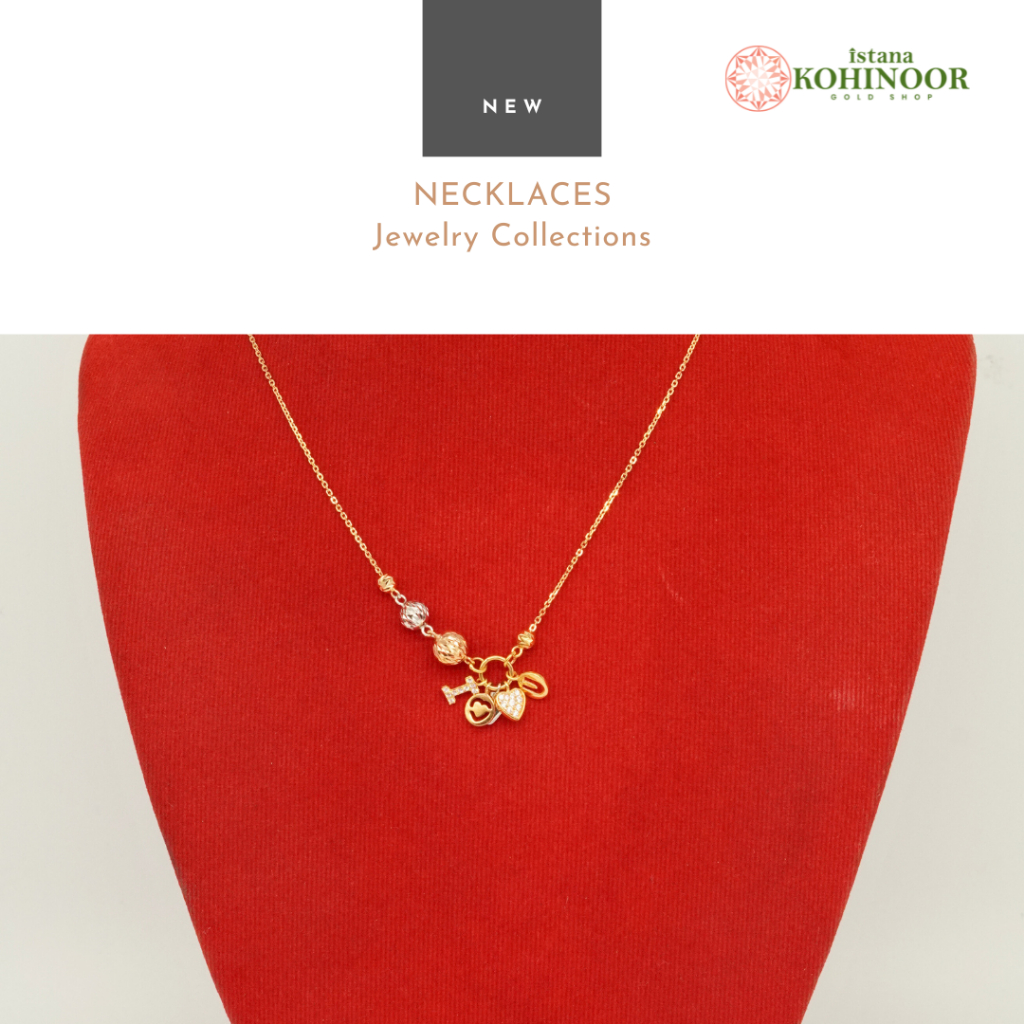 KOHINOOR KALUNG VARIASI FUN PENDANTS YELLOW GOLD EMAS 16K