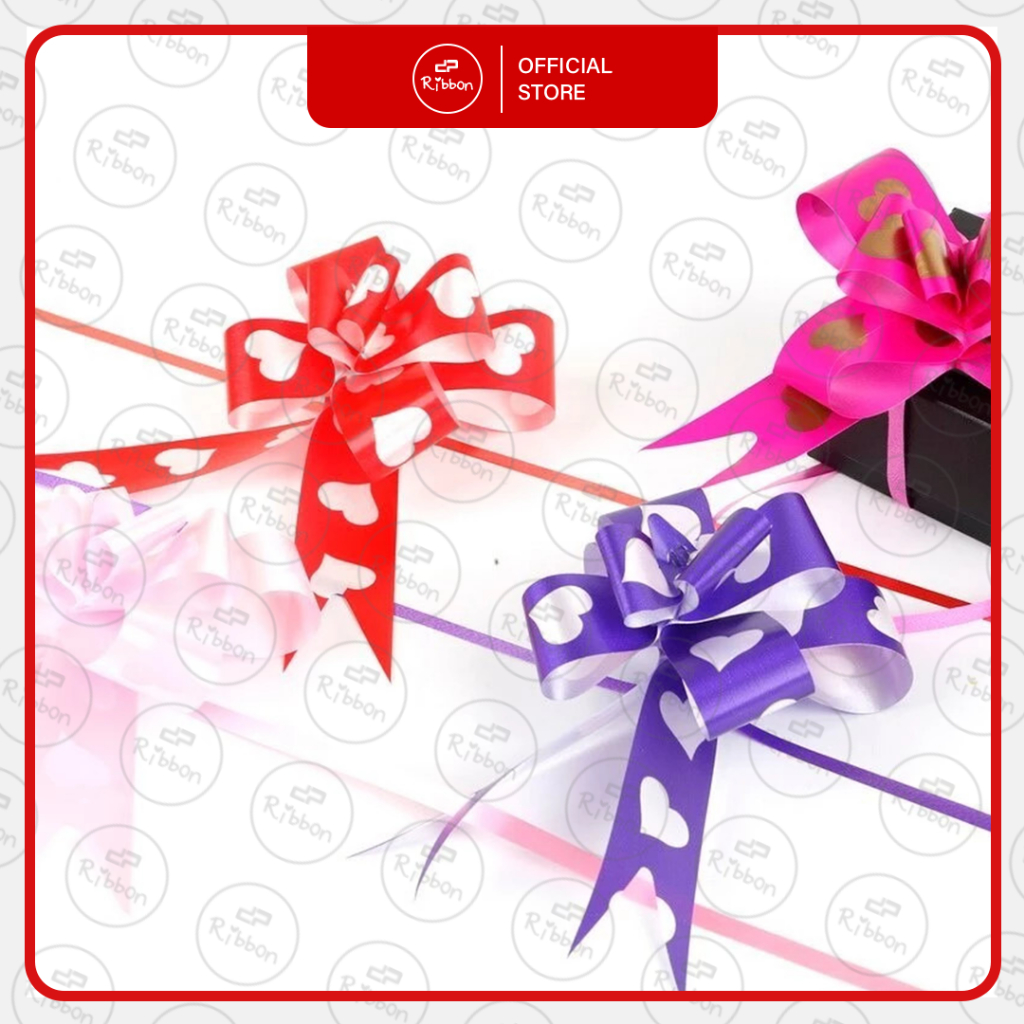 

GROSIR Ribbon Pita Tarik Polos 50mm Tanpa Renda Pita Serut Besar Hiasan Parcel Kado Souvenir 50 isi 10