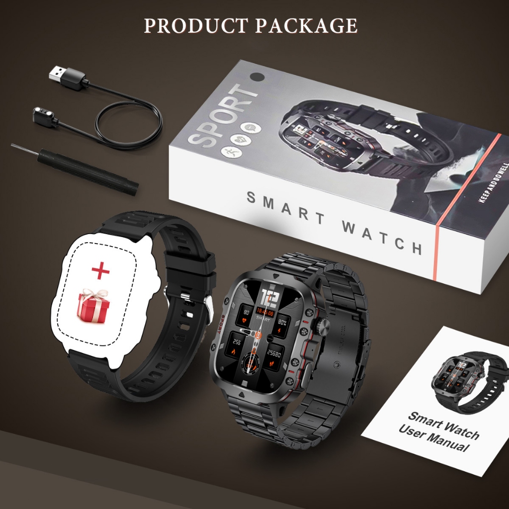 Big Promo Lige Jam Tangan Pintar Olahraga Tahan Air Panggilan Bluetooth Pria 420Mah Pemantauan