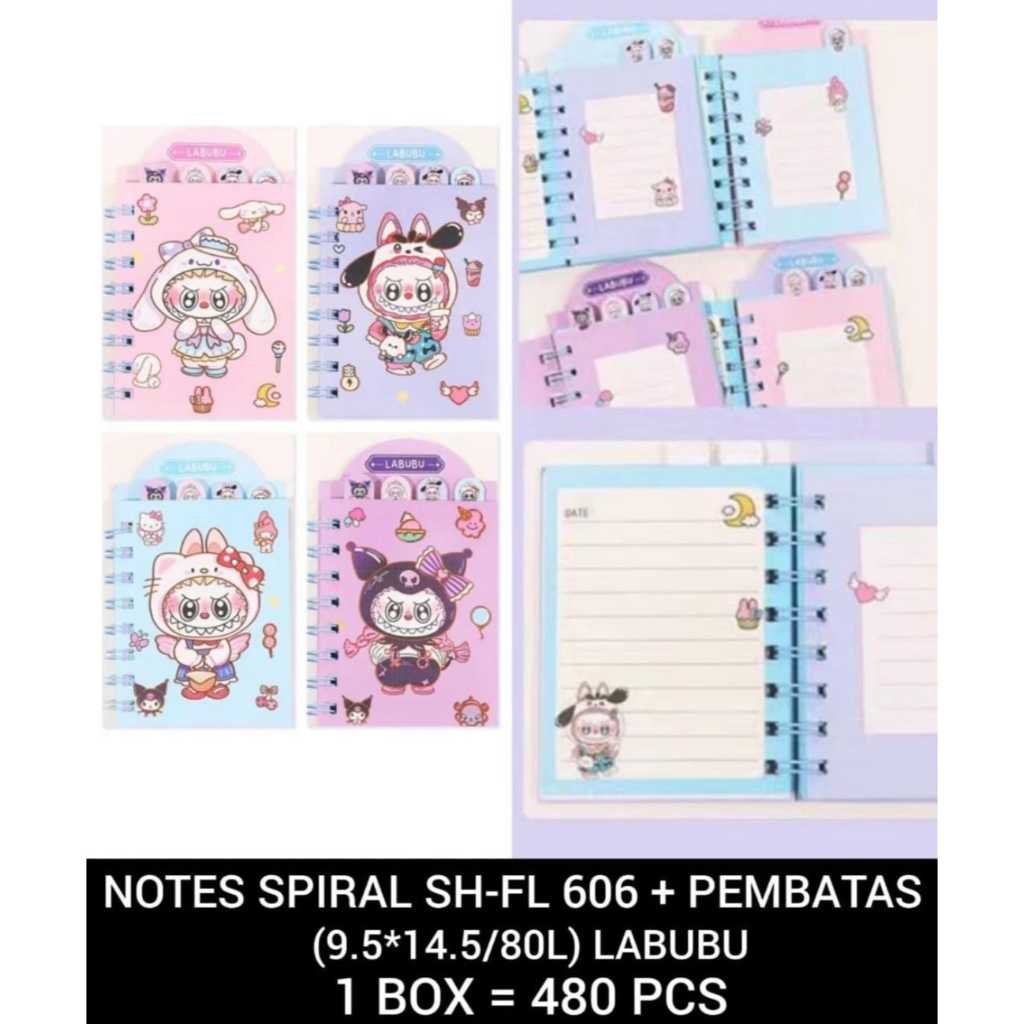 

NOTEBOOK SPIRAL 603 A7 BUKU BERGARIS NOTES SPIRAL Kuromi