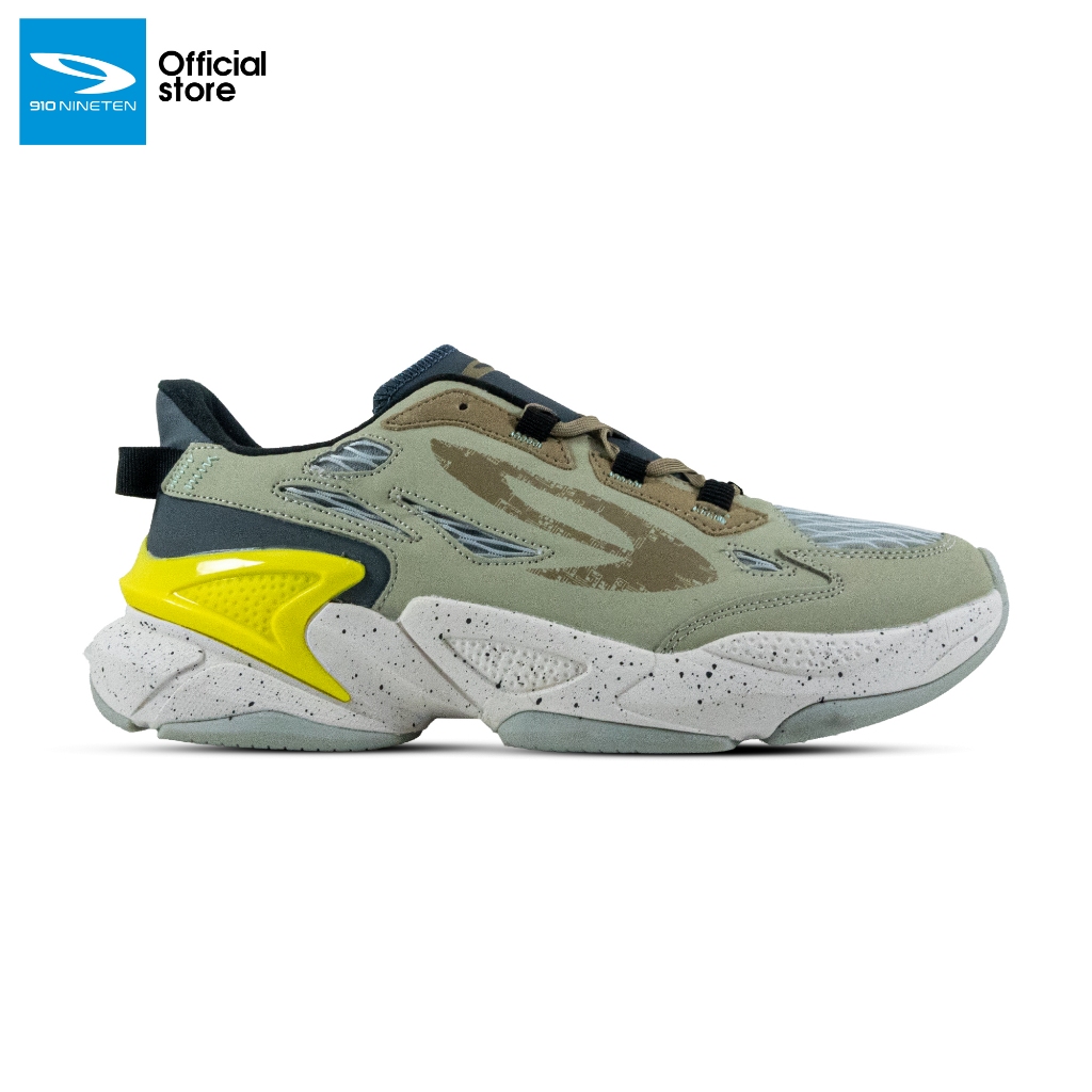 910 Nineten LYNX RV-LITE Sepatu Sportstyle - ABU-ALFAFLA/HIJAU-CANARY