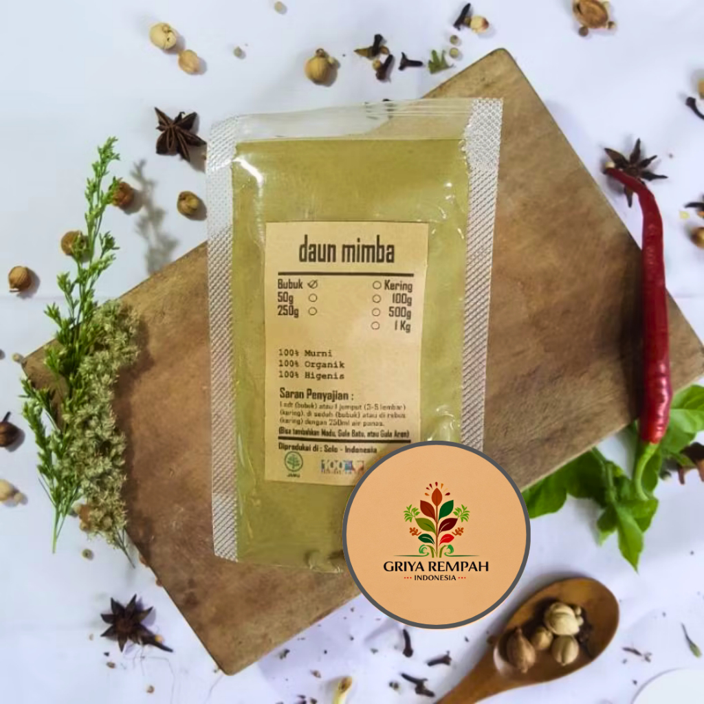 

DAUN MIMBA BUBUK 15 GRAM Premium – Intaran Mimbo Ramuan Rempah Herbal Kering Alami untuk Detoksifikasi & Kesehatan Kulit Simplisia Azadirachta indica