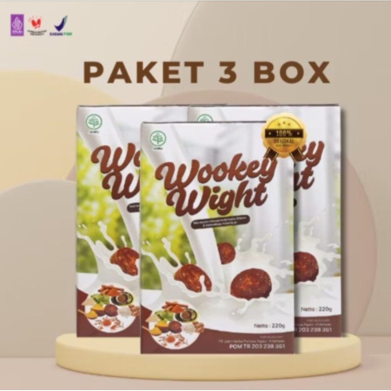 

Original Wookey weight 3 Box - susu menambah berat badan original dan alami