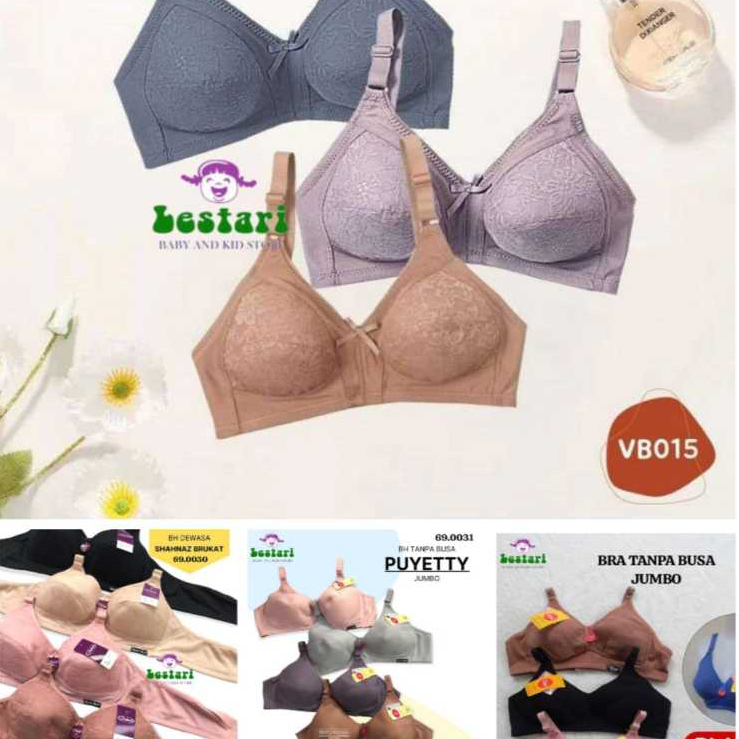 BRA TANPA BUSA JUMBO/BUSA TIPIS COTTON